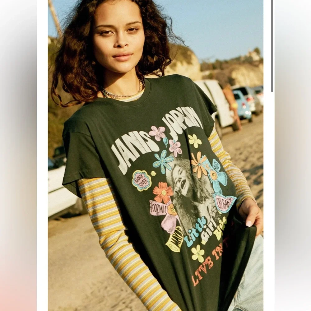 RARE Daydreamer | Janis Joplin Little Girl Blue Tour Tee | Medium - Picture 8 of 16